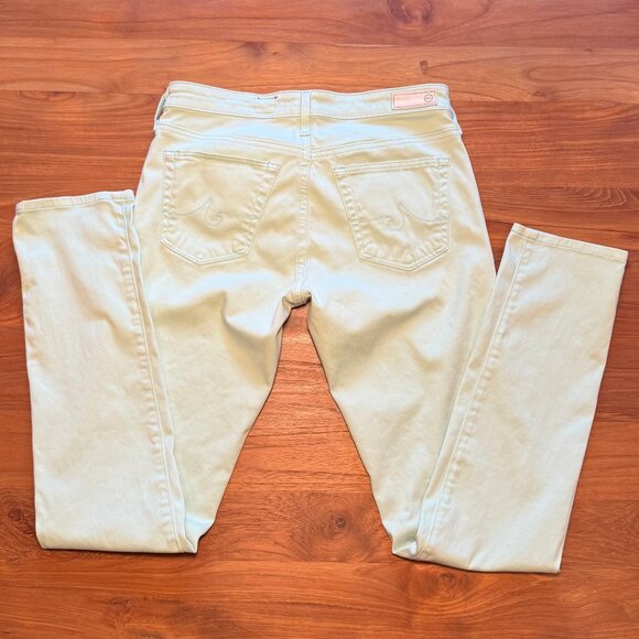 AG The Stilt Cigarette Leg x Calypso St. Barth Light Mint Green 26 Regular - Picture 8 of 8